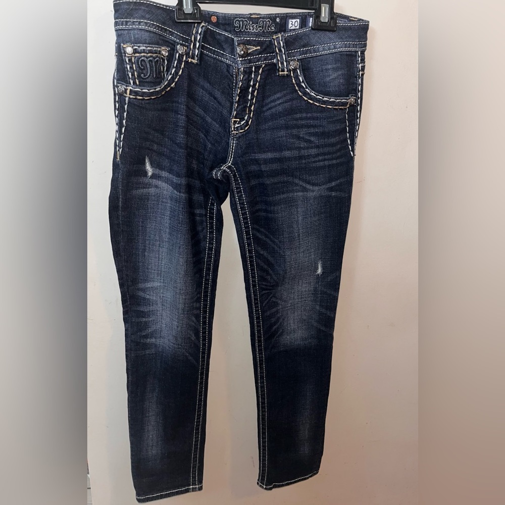 MISS ME SIGNATURE SKINNY WOMENS JEANS Sz 30